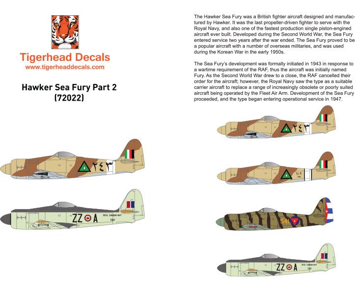 1:72 Hawker Sea Fury FB.11 Part 2 - Iraq, Cuba, Canada