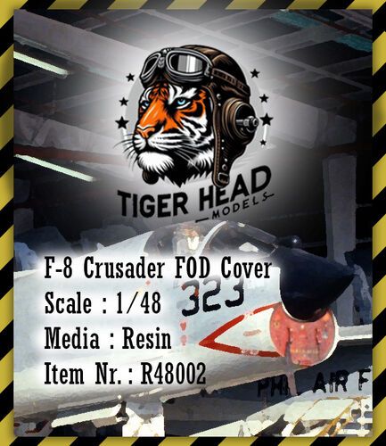 1:48 F-8 E Crusader - FOD Cover Cast Resin (for Hasegawa and Hobby 2000 kits)