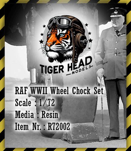 1:72 RAF WWII Wheel Chock Set (Includes 4 big and 2 small chocks)