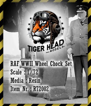 1:72 RAF WWII Wheel Chock Set (Includes 4 big and 2 small chocks)