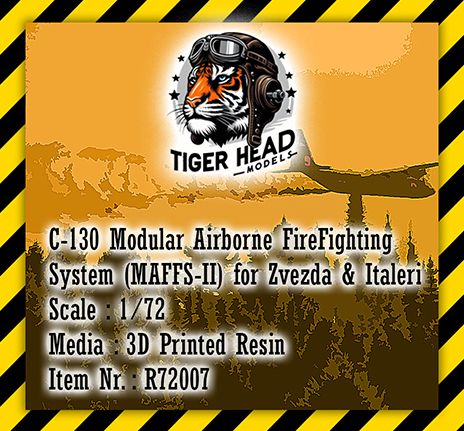 1:72 Lockheed C-130 - 3D-Printed Modular Airborne Fire Fighting System MAFFS (for Italeri and Zvezda Kits)