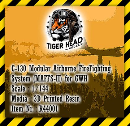 1:144 Lockheed C-130 - 3D-Printed Modular Airborne FireFighting System MAFFS (for Great Wall Hobby Kits)