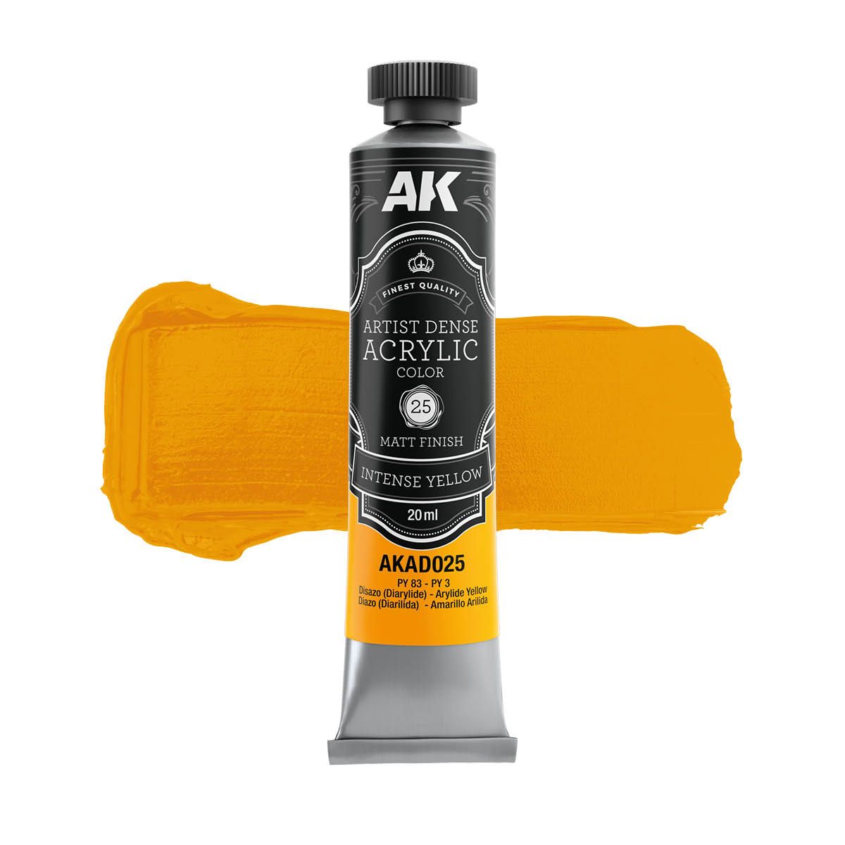 INTENSE YELLOW – ARTISTIC DENSE ACRYLIC COLOR