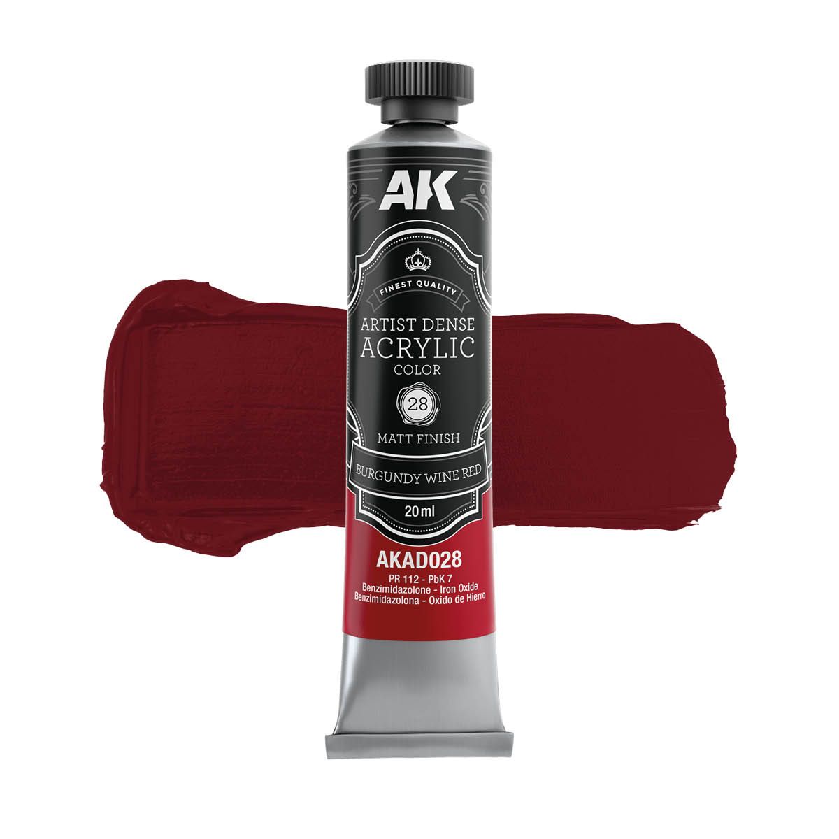 BURGUNDY WINE RED – ARTISTIC DENSE ACRYLIC COLOR