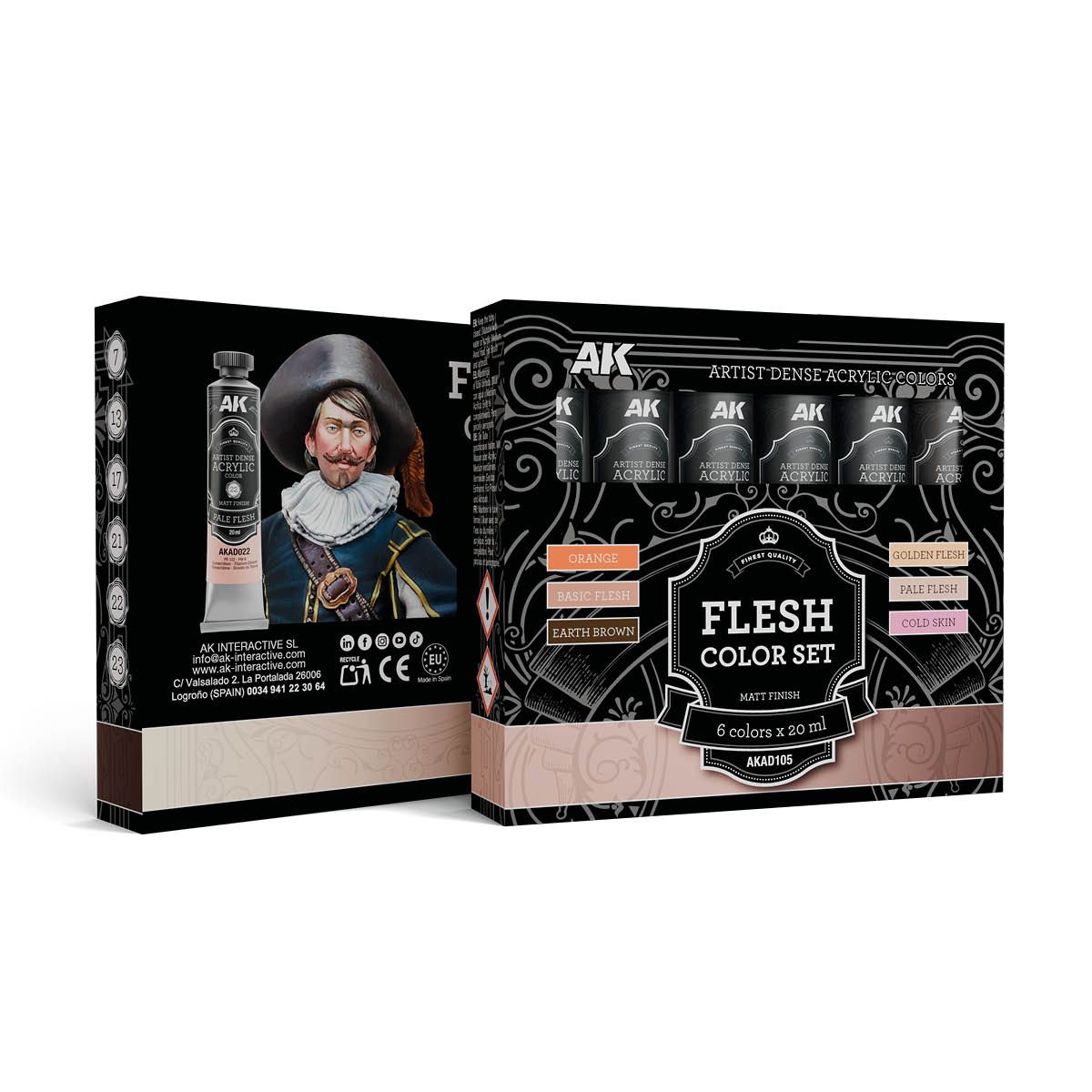 FLESH COLOR SET – ARTISTIC DENSE ACRYLIC COLOR