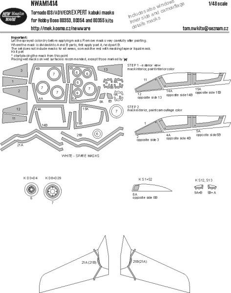 1:48 Tornado IDV/ADS/ECR EXPERT kabuki masks