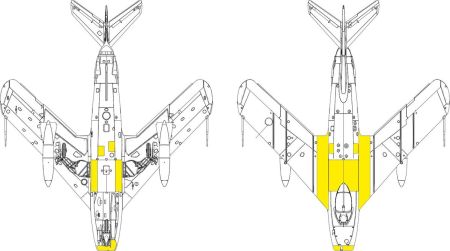 1:48 MiG-17 F - Surface Panels Mask Set (for Kinetic Kits)