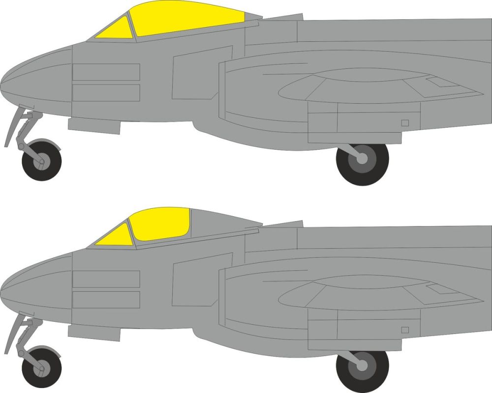 1:32 Gloster Meteor F.8 - Mask Set (for Revell Kits)