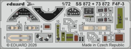 1:72 F4F-3 Wildcat - Zoom Set (for Arma Hobby Kits)