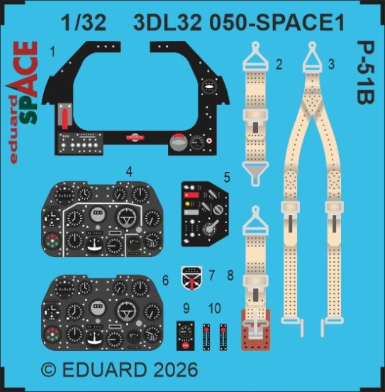 1:32 P-51 B - Space Set (for Eduard Kits)