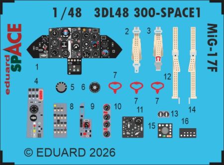 1:48 MiG-17 F - Space Set (for Kinetic Kits)