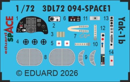 1:72 Yak-1b - Space Set (for Arma Hobby Kits)
