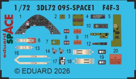 1:72 F4F-3 Wildcat - Space Set (for Arma Hobby Kits)