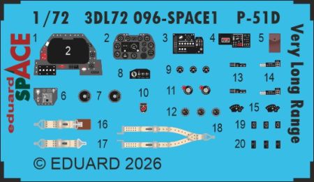 1:72 P-51 D Very Long Range - Space Set (for Arma Hobby Kits)