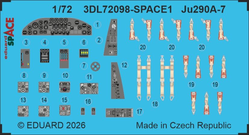 1:72 Ju-290 A-7 - Space Set (for Revell Kits)
