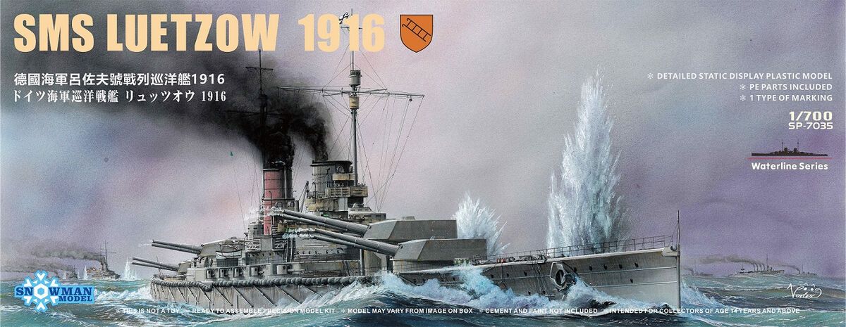 1:700 SMS Luetzow (1916) - Waterline Series
