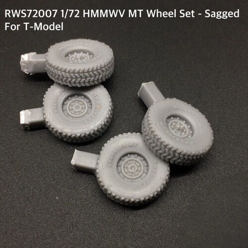 1:72 HMMWV - MT Sagged Wheels Set (for T-Model Kits)