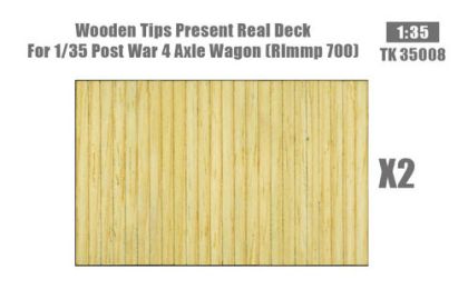 1:35 Wooden Deck for Post War 4-Axle Wagon Ssy45 (RLMMP700)