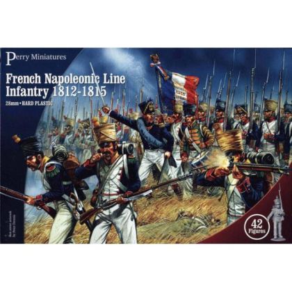 28mm French Napoleonic Wars Line Infantry 1812-1815 (42 Figures)