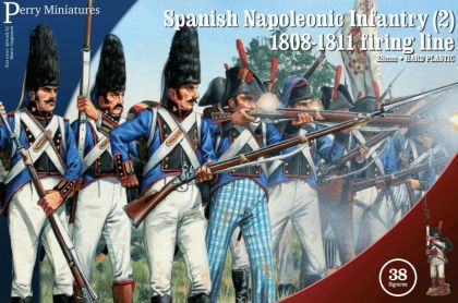 28mm Spanish Napoleonic Wars Infantry 1808-1811 Set 2 - Firing Line (38 Figures)