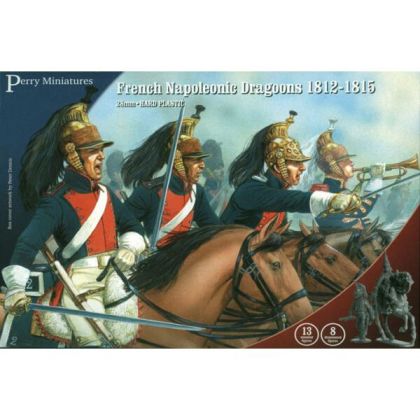 28mm French Napoleonic Wars Line Dragoons 1812-1815 (13 + 8 Figures)