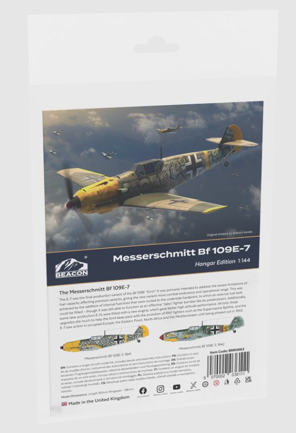 1:144 Messerschmitt Bf-109 E-7 (Hangar Edition)