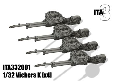 1:32 Vickers K (4 pcs / 3D-Printed)