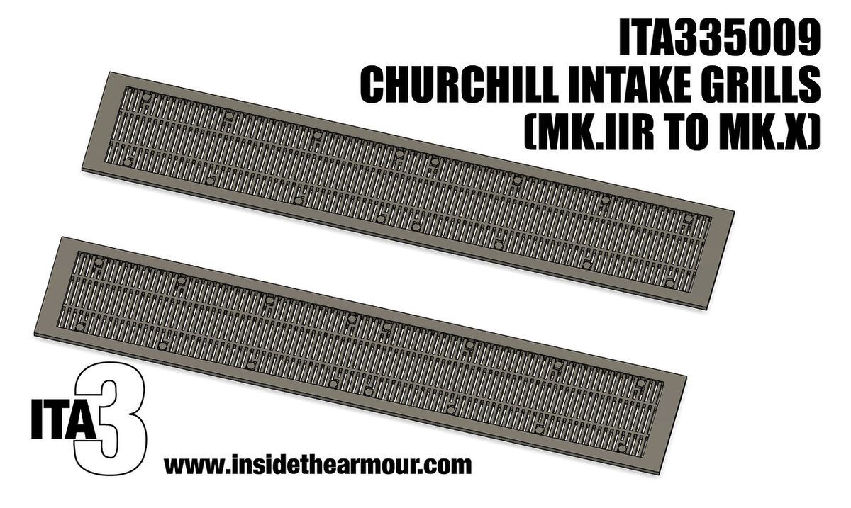 1:35 Churchill Air Intake Grills (3D-Printed)