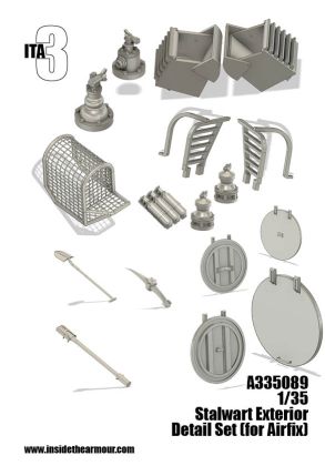 1:35 Alvis FV622 Stalwart - Exterior Detail Set (3D-Printed / for Airfix Kits)