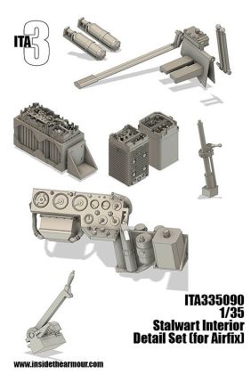 1:35 Alvis FV622 Stalwart - Exterior Interior Set (3D-Printed / for Airfix Kits)