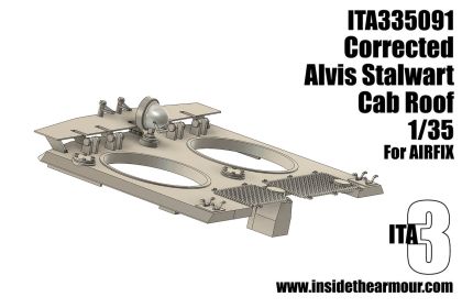 1:35 Alvis FV622 Stalwart - Cab Roof Correction (3D-Printed / for Airfix Kits)