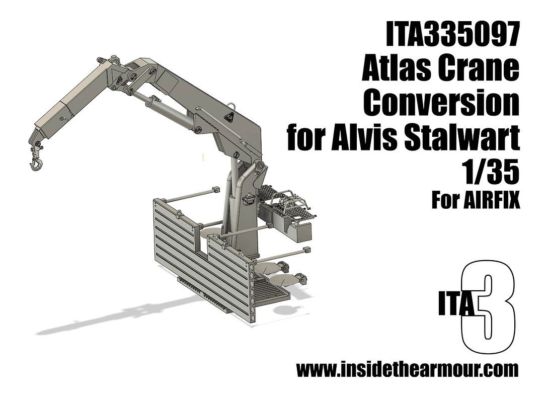 1:35 Alvis FV622 Stalwart - Atlas Crane Conversion (3D-Printed / for Airfix Kits)