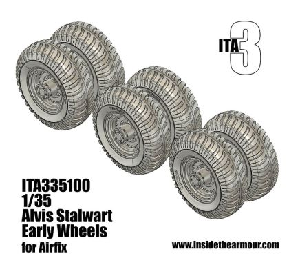 1:35 Alvis FV622 Stalwart - Early Wheels (3D-Printed / for Airfix Kits)
