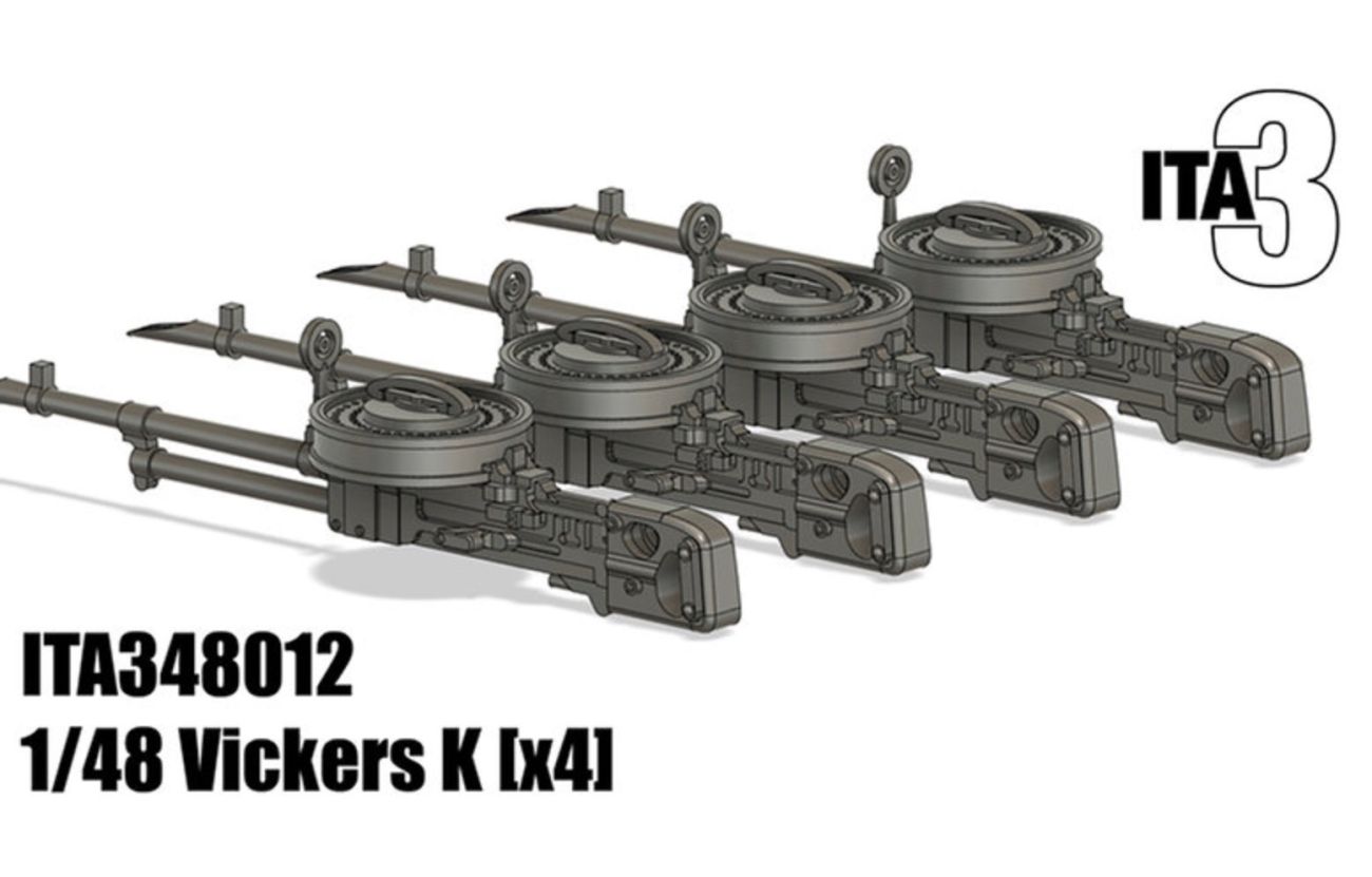 1:48 Vickers K (4 pcs) - Very Highly-Detailed