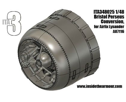 1:48 Bristol Perseus Engine Mk.II - conversion for the Airfix Westland Lysander Mk.I/Mk.III (3D-Printed)
