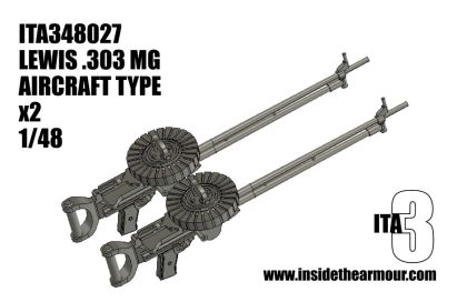 1:48 Lewis .0303 Cal. Gun - Aircraft Type (2 pcs)