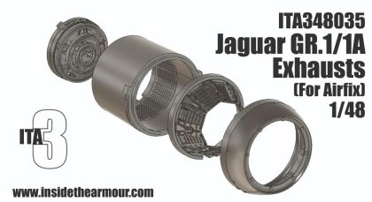 1:48 BAC/SEPECAT Jaguar GR.1/GR.1A Exhausts Set (for Airfix Kits)