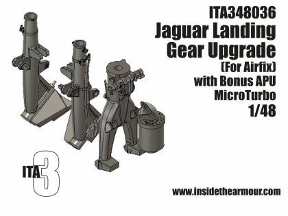 1:48 BAC/SEPECAT Jaguar GR.1/GR.1A Landing Gear Upgrade Set (for Airfix Kits)