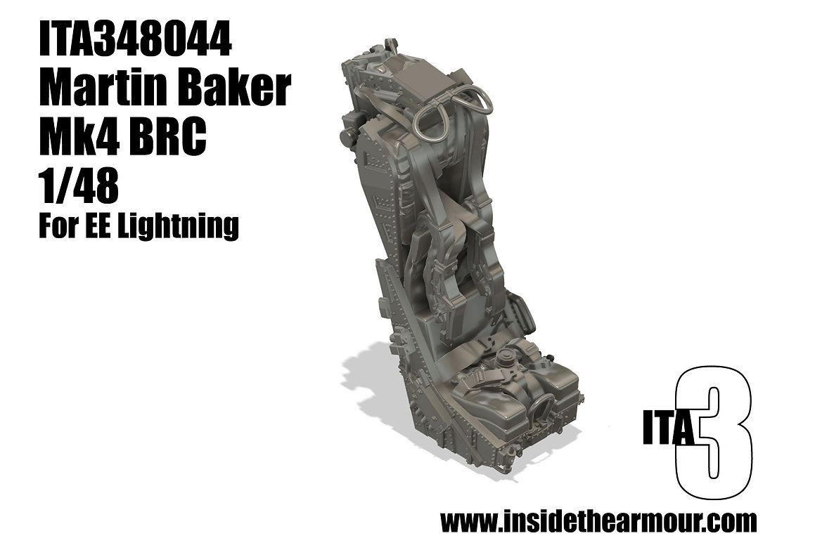 1:48 Martin Baker Mk.4 BRC for the Airfix BAC/EE Lightning and Other Aircrafts (3D-Printed)