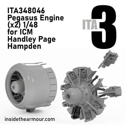 1:48 Handley Page Hampden - Bristol Pegasus Engines (2 pcs / for ICM Kits)