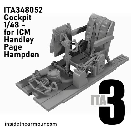 1:48 Handley Page Hampden - Cockpit Upgrade with Seat (for ICM Kits)