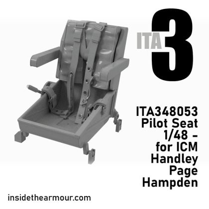 1:48 Handley Page Hampden - Pilot Seat with Belts (for ICM Kits)