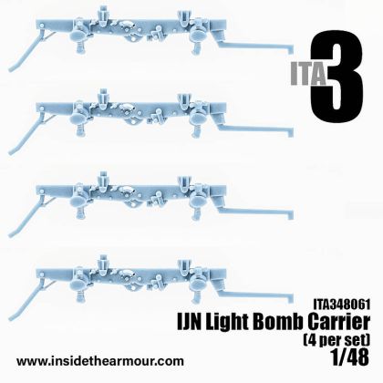 1:48 D3A1 / D3A2 Vals and A6M Zero - IJN Light Bomb Racks (4 pcs / 3D-Printed)