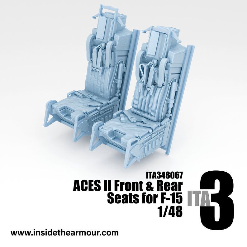 1:48 F-15 Eagle - ACES II Seats (2 pcs / 3D-Printed)