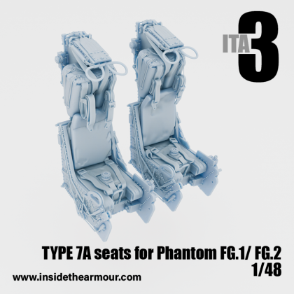 1:48 British Phantoms FG.1 and FG.2 - Martin Baker Type 7A Seats (2 pcs / 3D-Printed)