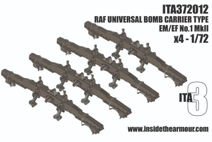 1:72 RAF Universal Bomb Rack Type EM/EF No.1 Mk.II (4 x pack)