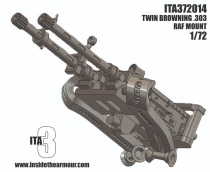 1:72 RAF Mount Twin Browning .303
