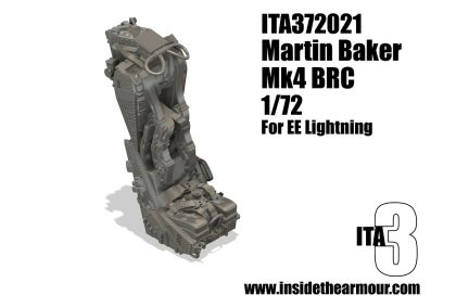 1:72 Martin Baker Mk.4 BRC for EE Lightning and Other Aircrafts (3D-Printed)