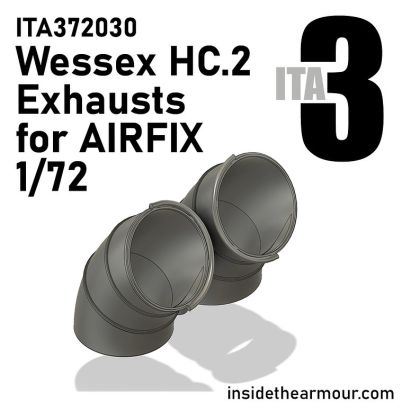 1:72 Westland Wessex HC.2- Exhausts (for Airfix Kits)