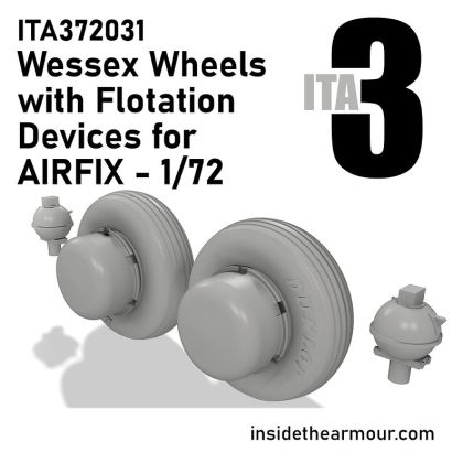 1:72 Westland Wessex - Wheels with Flotation Devices (for Airfix Kits)